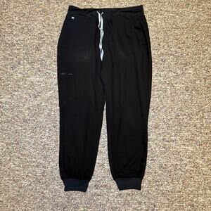 Figs Technical Collection Womens Size L/P Black Zamora Jogger Scrub Pants